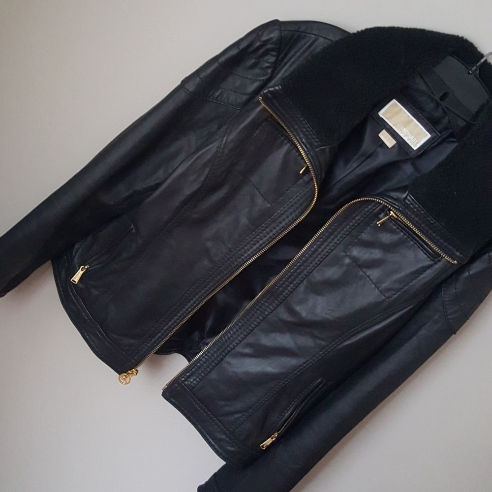 Beautiful MK genuine leather coat